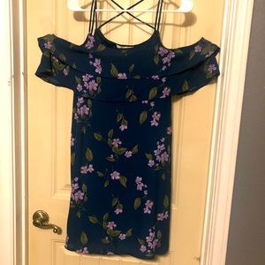 Floral off shoulder dress